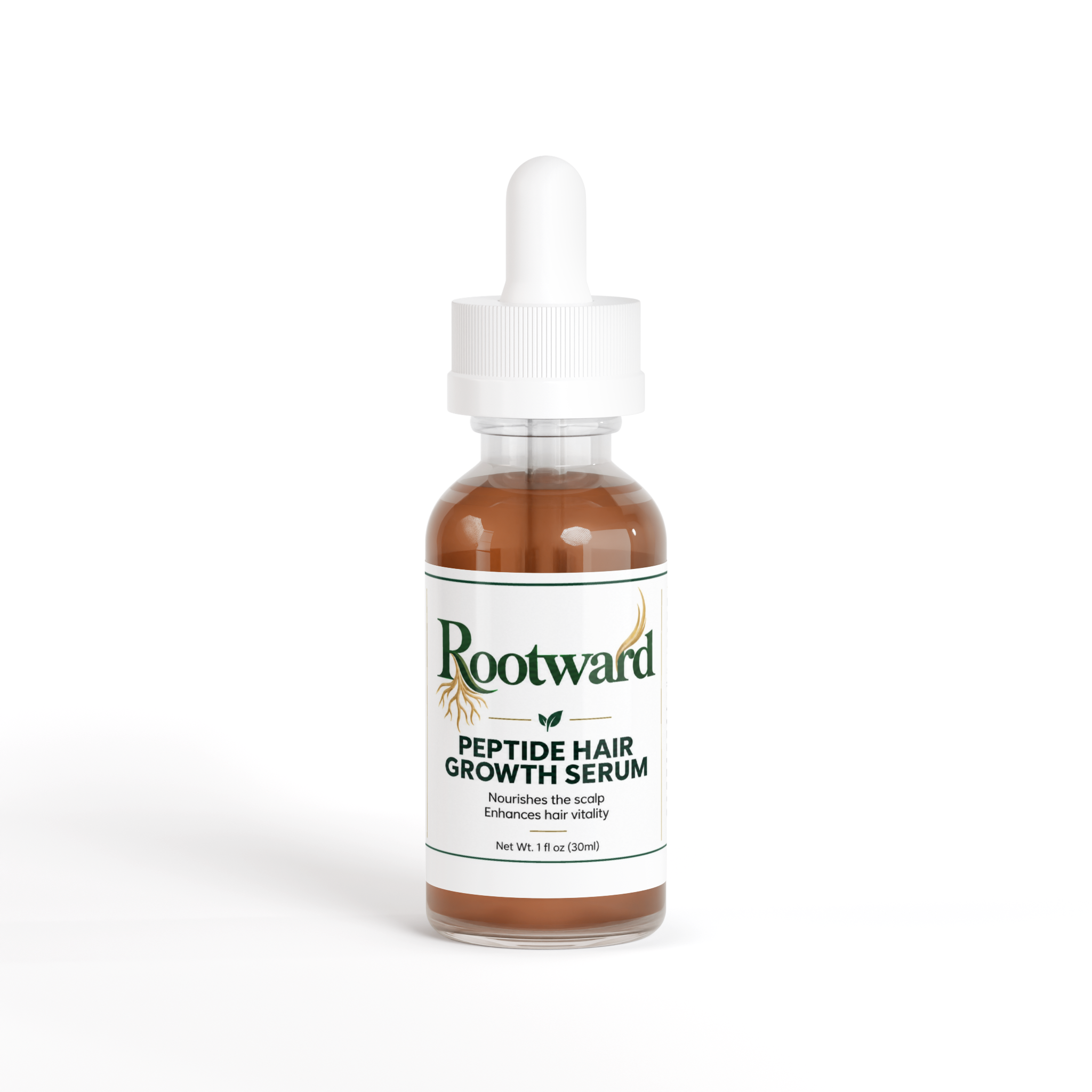 Rootward 5-Peptide Scalp Serum bottle, front
